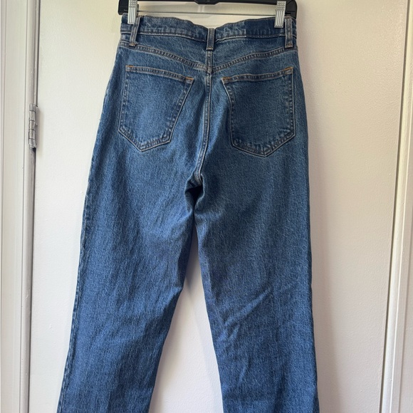 Abercrombie & Fitch Women's 90s Straight Ultra High Rise Leg Blue Jeans - Picture 7 of 14